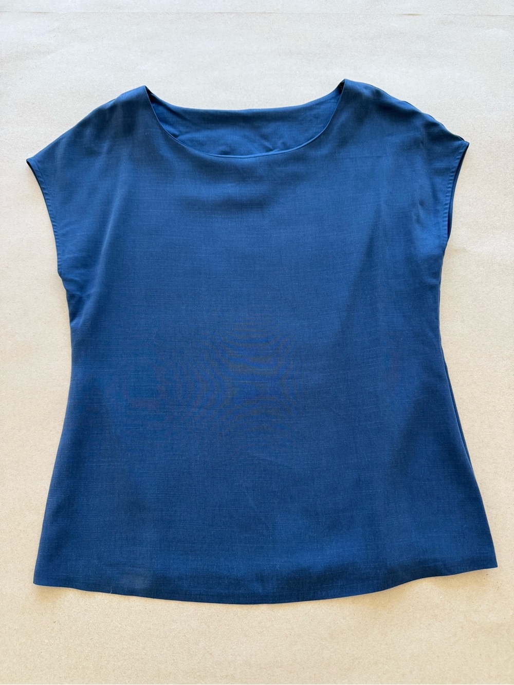 Anthropologie — Maeve Navy Cap-Sleeve Women's Top — Size S